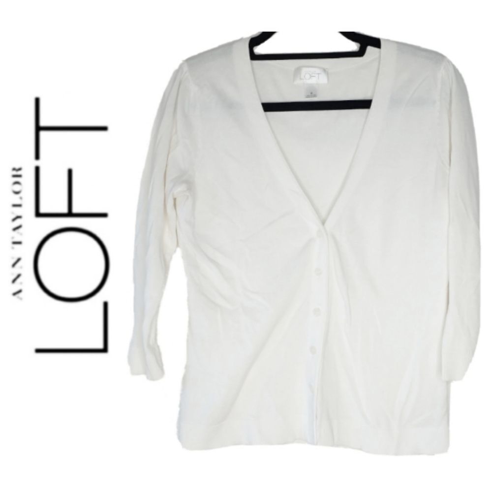 ANN TAYLOR LOFT SHIRT - WHITE
